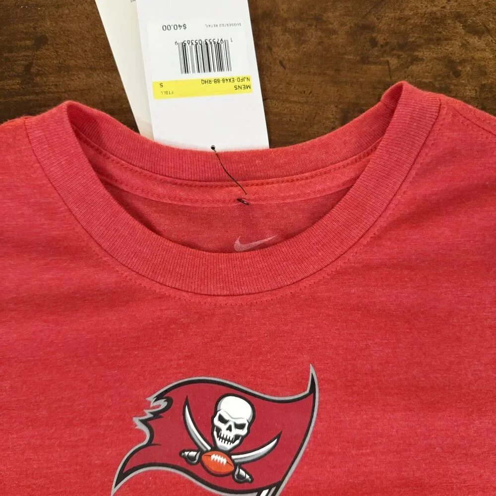 Men's Tampa Bay Buccaneers Stated Short Sleeve T-Shirt raise the flags Nike Sm